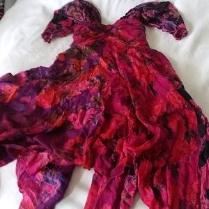 Hippy Boho Peasant Rag style dress